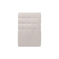 Lit avec tête de lit capitonnée tissu et sommier tapissier - Lit en bois massif