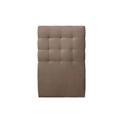 Lit avec tête de lit capitonnée velours et sommier kit - Lit en bois massif