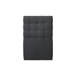 Lit avec tête de lit capitonnée velours et sommier - Lit en bois massif