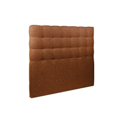 Lit avec tête de lit capitonnée et sommier tapissier - Lit en bois massif