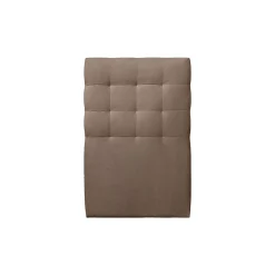 Lit avec tête de lit capitonnée velours et sommier kit - Lit en bois massif