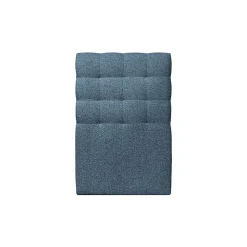 Lit avec tête de lit capitonnée et sommier kit - Lit en bois massif