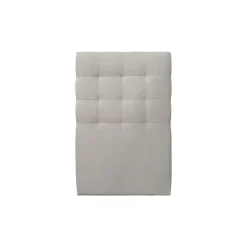 Lit avec tête de lit capitonnée velours et sommier kit - Lit en bois massif