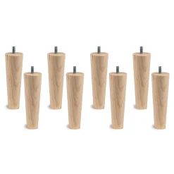 Lit avec tête de lit capitonnée et sommier tapissier - Lit en bois massif