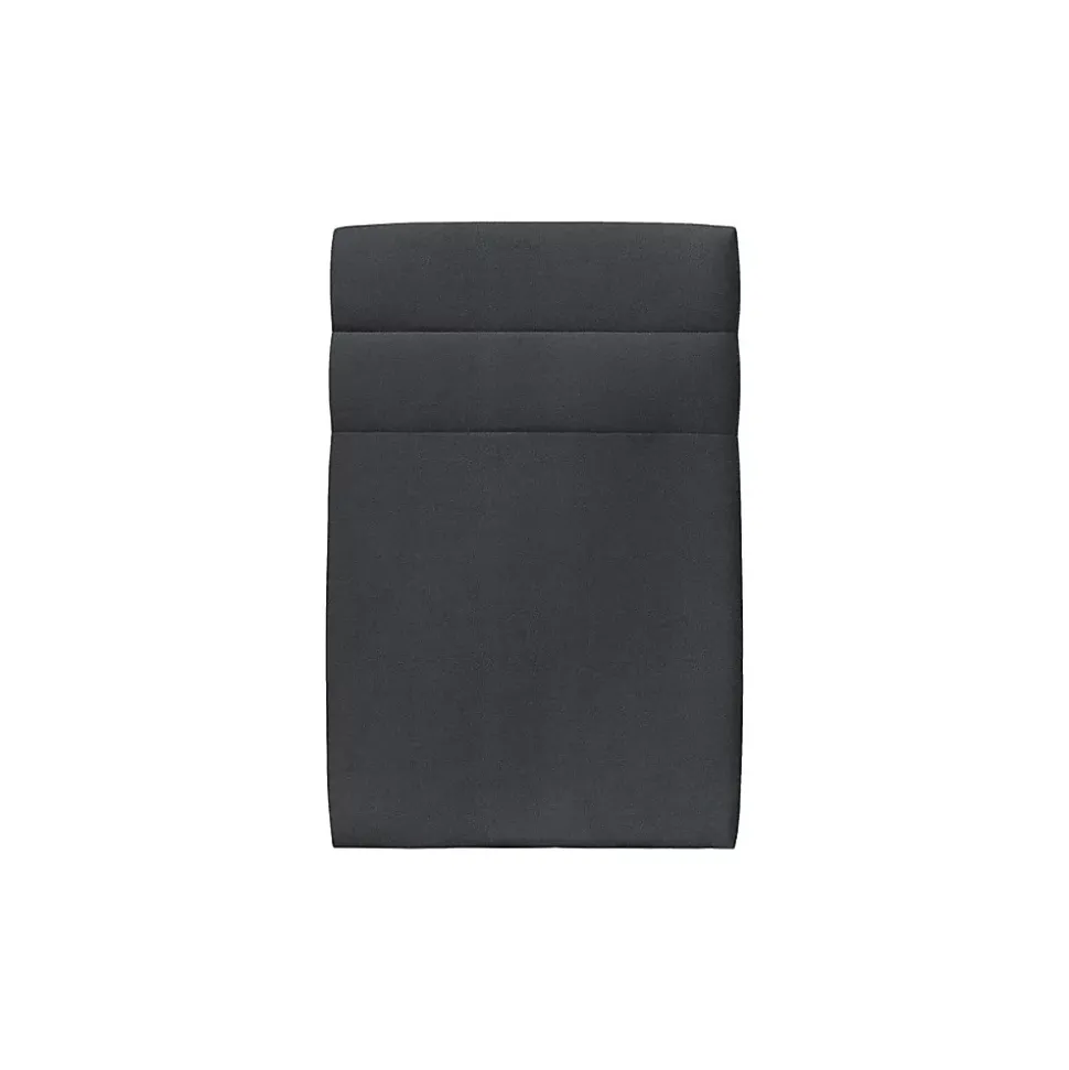 Lit avec tête de lit lignes velours et sommier tapissier - Lit en bois massif