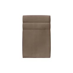 Lit avec tête de lit lignes velours et sommier tapissier - Lit en bois massif