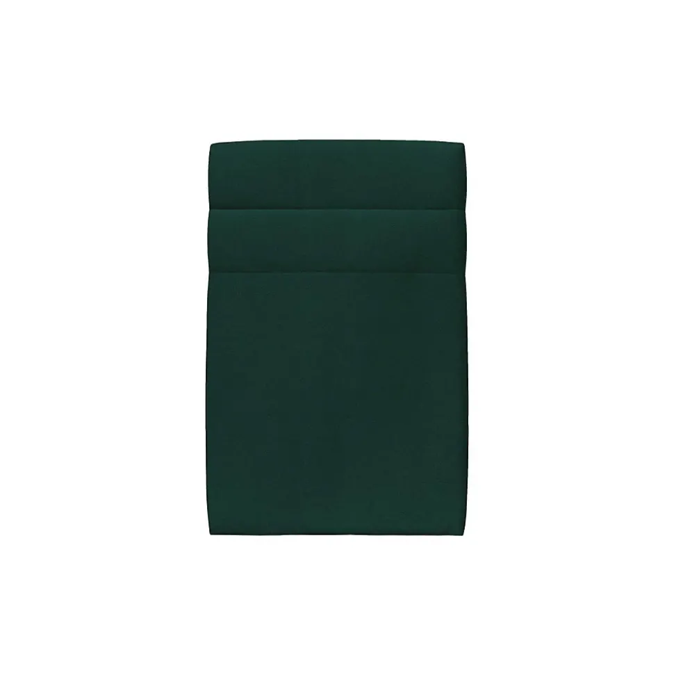 Lit avec tête de lit lignes velours et sommier kit - Lit en bois massif