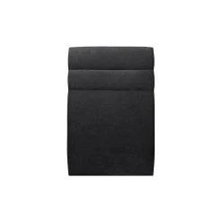 Lit avec tête de lit lignes tissu et sommier kit - Lit en bois massif