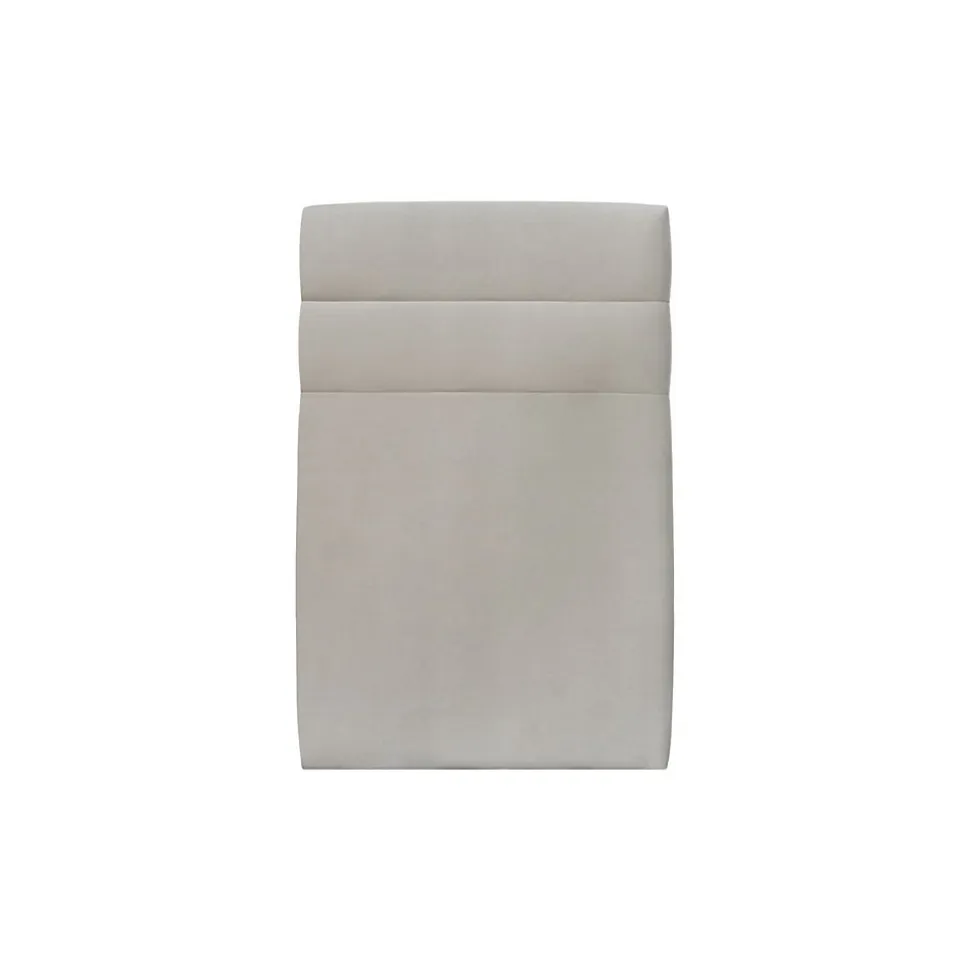 Lit avec tête de lit lignes velours et sommier tapissier - Lit en bois massif