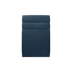 Lit avec tête de lit lignes tissu et sommier tapissier - Lit en bois massif