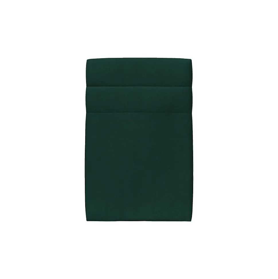 Lit avec tête de lit lignes velours et sommier tapissier - Lit en bois massif