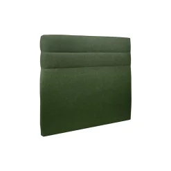 Lit avec tête de lit lignes tissu et sommier kit - Lit en bois massif