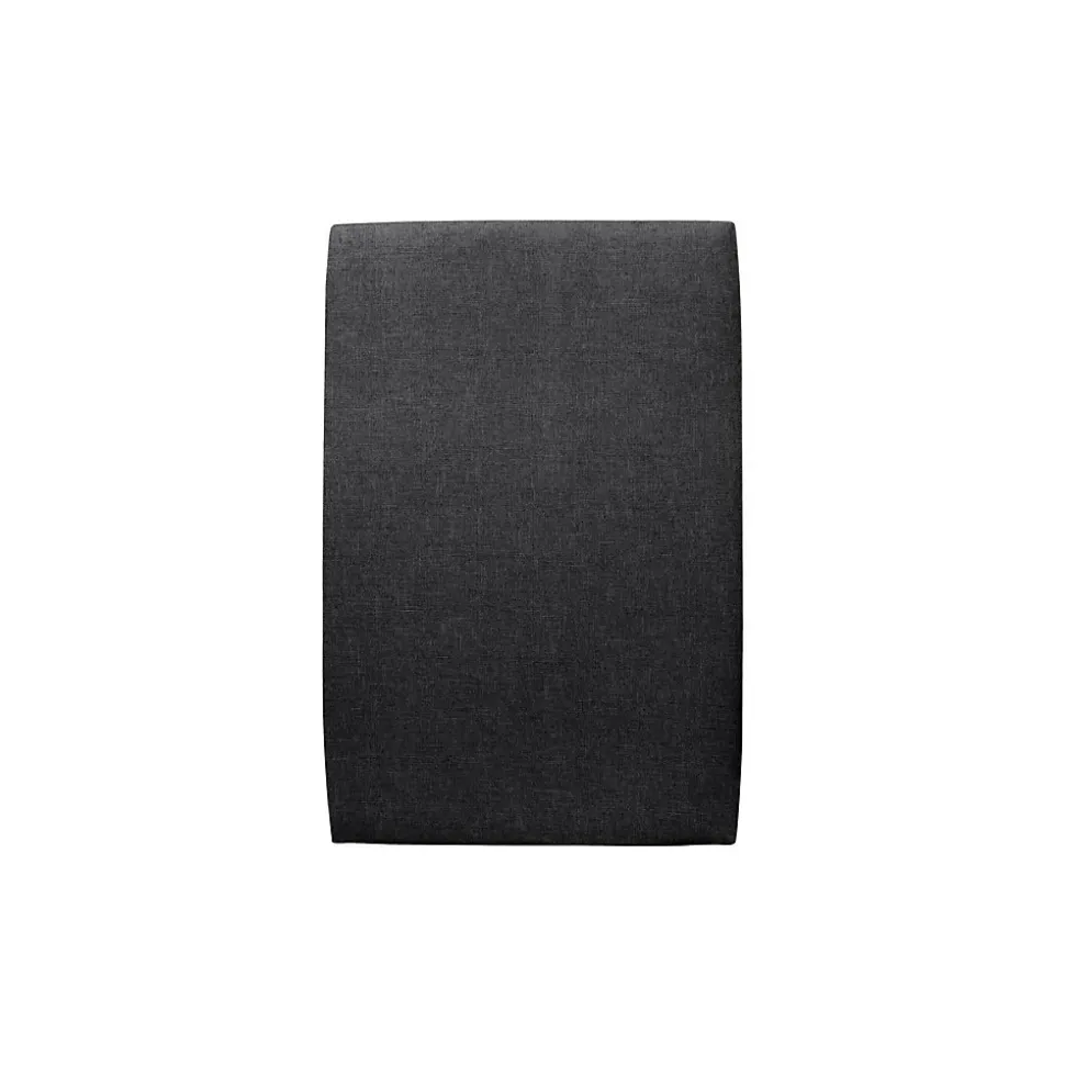 Lit avec tête de lit tapissier tissu et sommier kit - Lit en bois massif