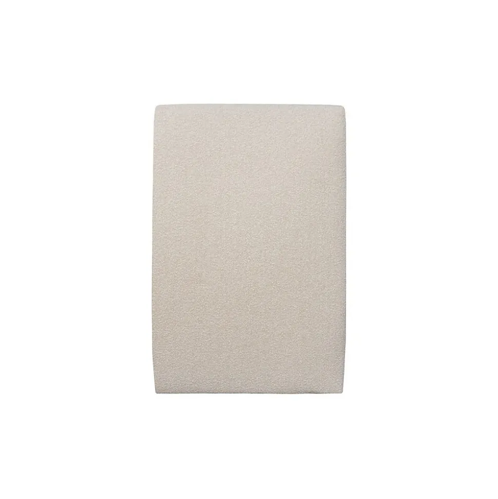 Lit avec tête de lit tapissier bouclette et sommier kit - Lit en bois massif