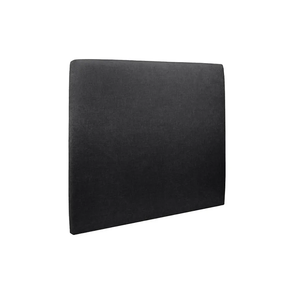 Lit avec tête de lit tapissier tissu et sommier tapissier - Lit en bois massif