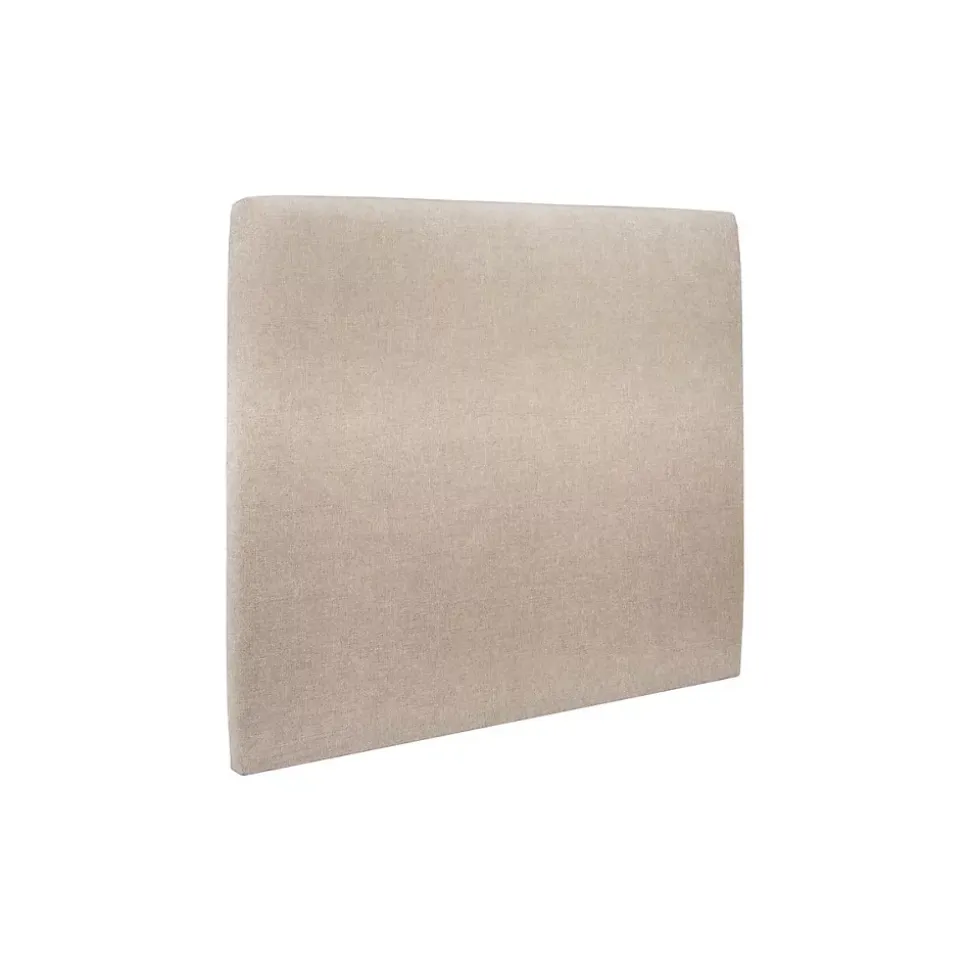 Lit avec tête de lit tapissier tissu et sommier tapissier - Lit en bois massif