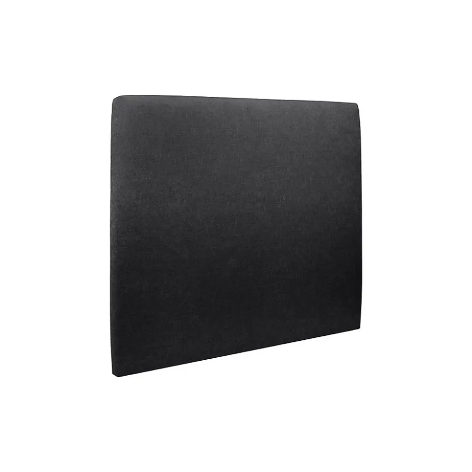 Lit avec tête de lit tapissier tissu et sommier tapissier - Lit en bois massif