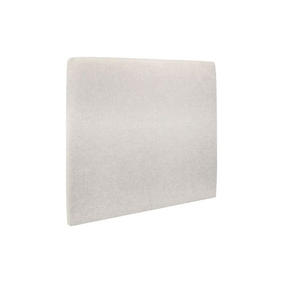 Lit avec tête de lit tapissier tissu et sommier kit - Lit en bois massif