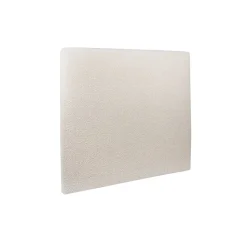 Lit avec tête de lit tapissier bouclette et sommier kit - Lit en bois massif