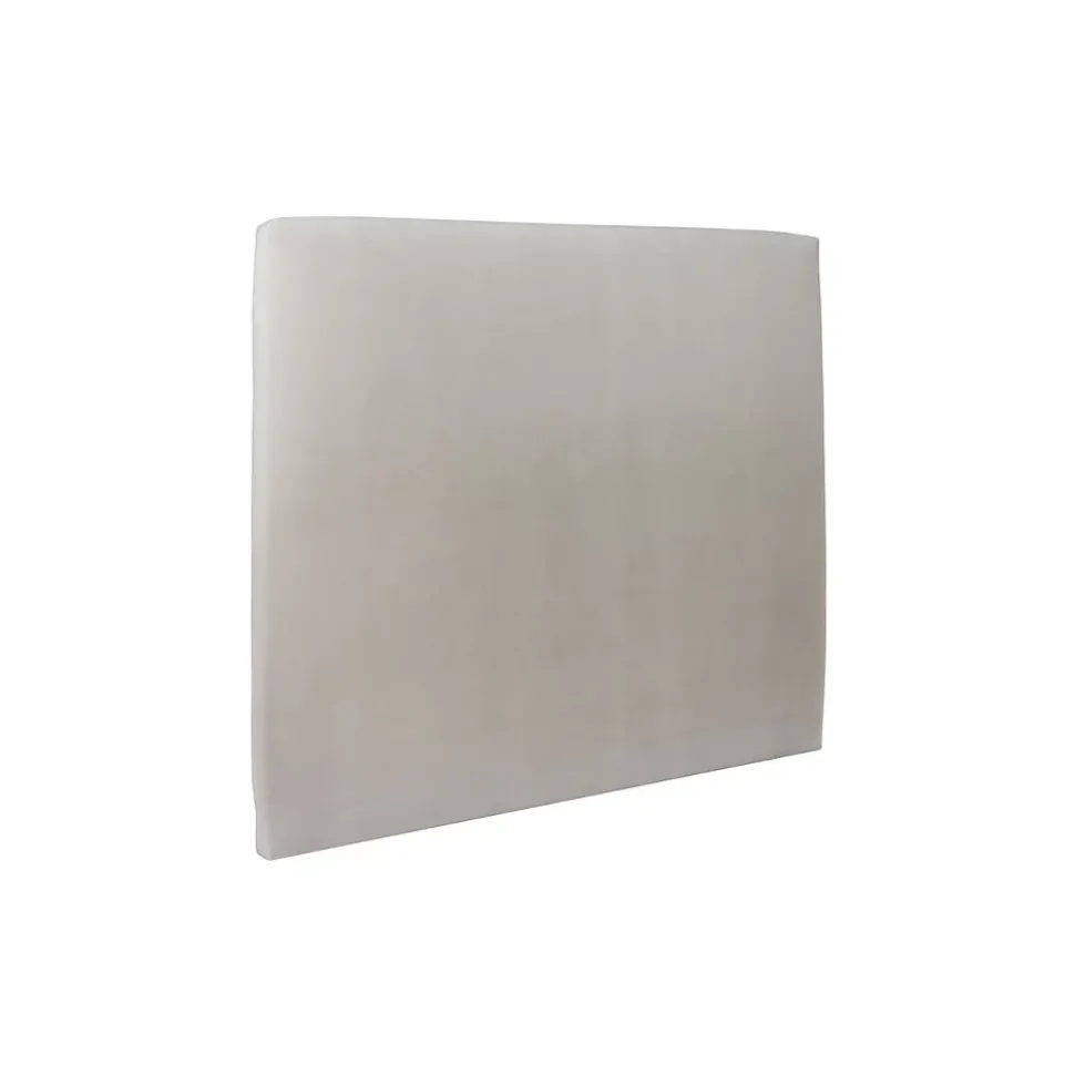 Lit avec tête de lit tapissier velours et sommier kit - Lit en bois massif