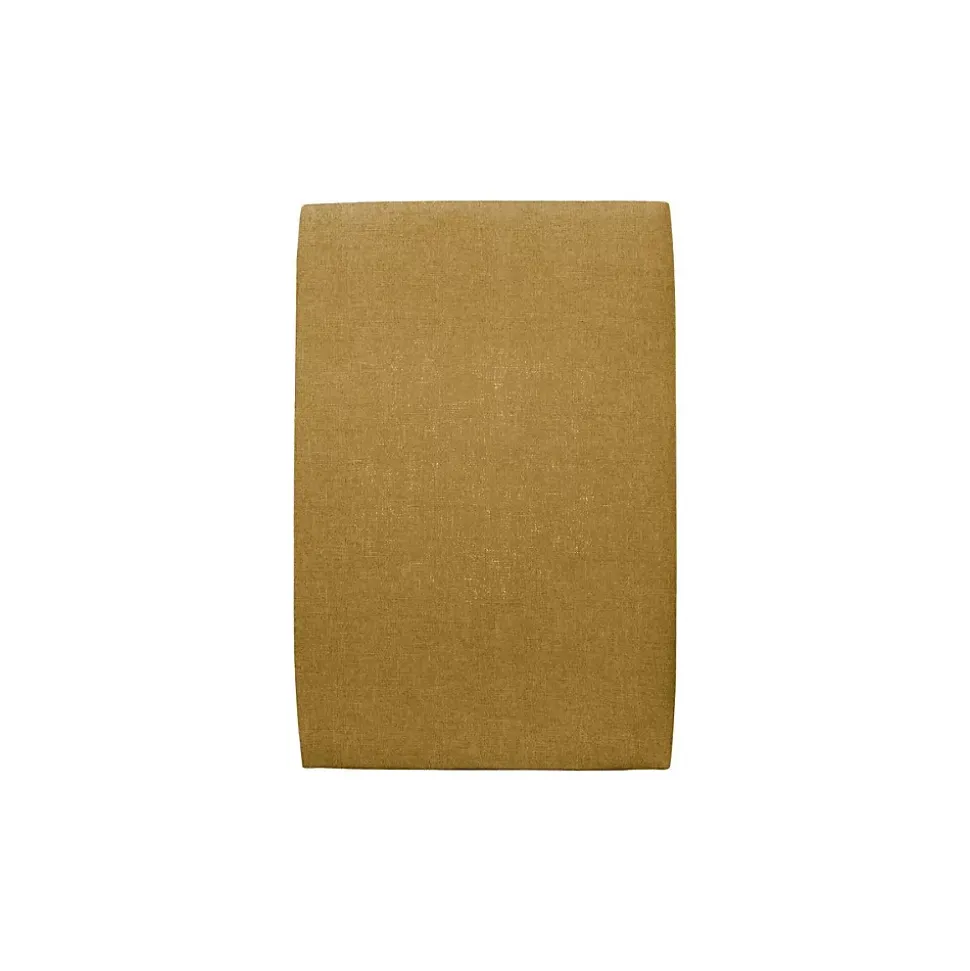 Lit avec tête de lit tapissier tissu et sommier kit - Lit en bois massif