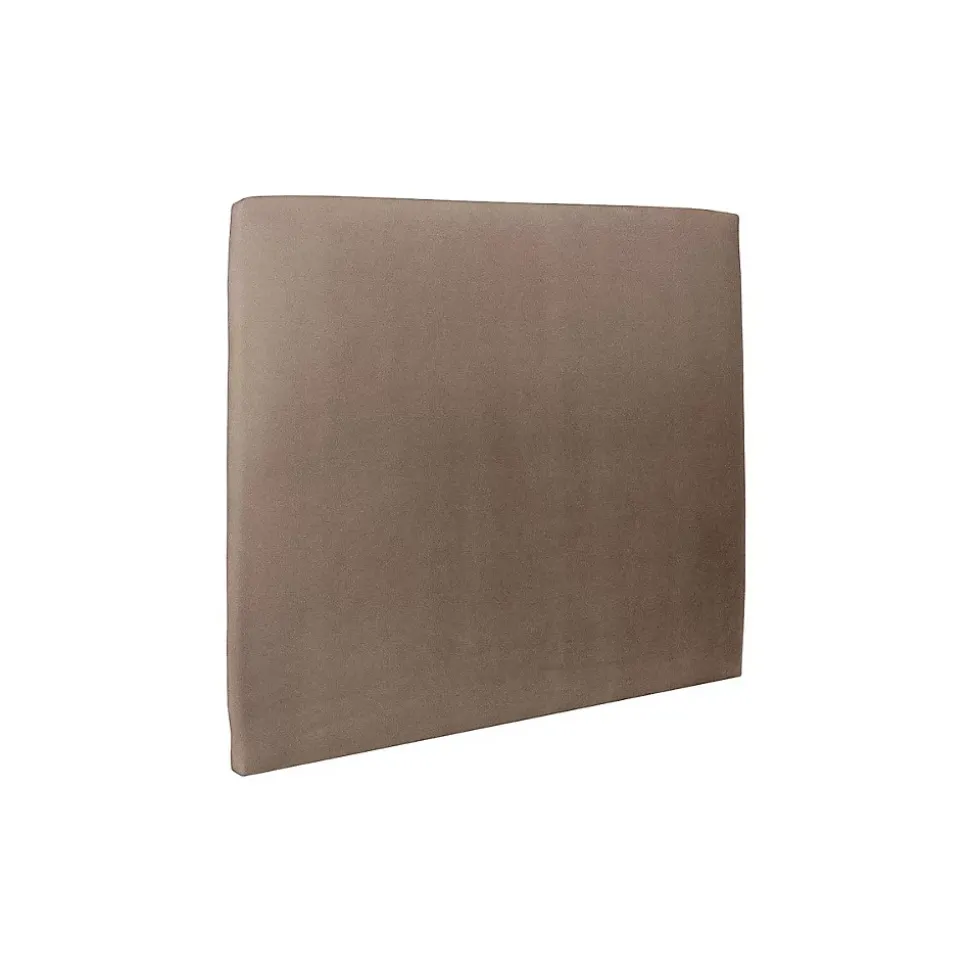 Lit avec tête de lit tapissier velours et sommier tapissier - Lit en bois massif