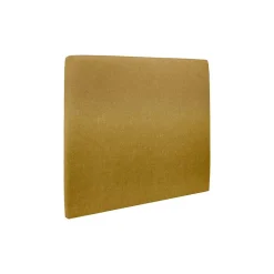 Lit avec tête de lit tapissier tissu et sommier kit - Lit en bois massif