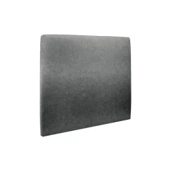 Lit avec tête de lit tapissier tissu et sommier kit - Lit en bois massif