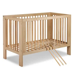 Lit Bébé à Barreaux 120x60 Bois Avec Tiroir