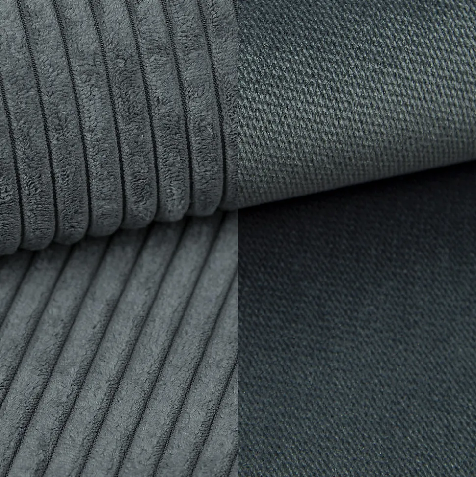 Lit Boxspring ALORIA 180X200 CM POSO 60 + PAROS 06, Gris, Lit avec matelas et rangement