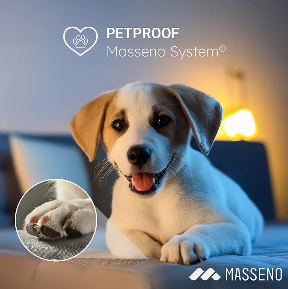 Lit Boxspring BRES 160X200 CM CASABLANCA 14, Gris clair, Lit avec matelas et rangement