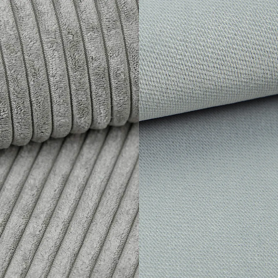 Lit Boxspring GIARRO 180X200 CM POSO 55 + PAROS 05, Gris clair, Lit avec matelas et rangement