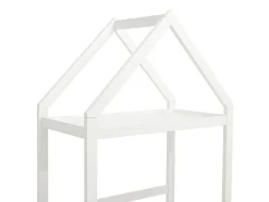 Lit cabane 90 x 190 cm - Pin et MDF - Blanc - VARLAINE