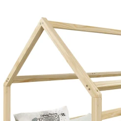 Lit cabane FINA 90 x 190 cm, en pin massif naturel