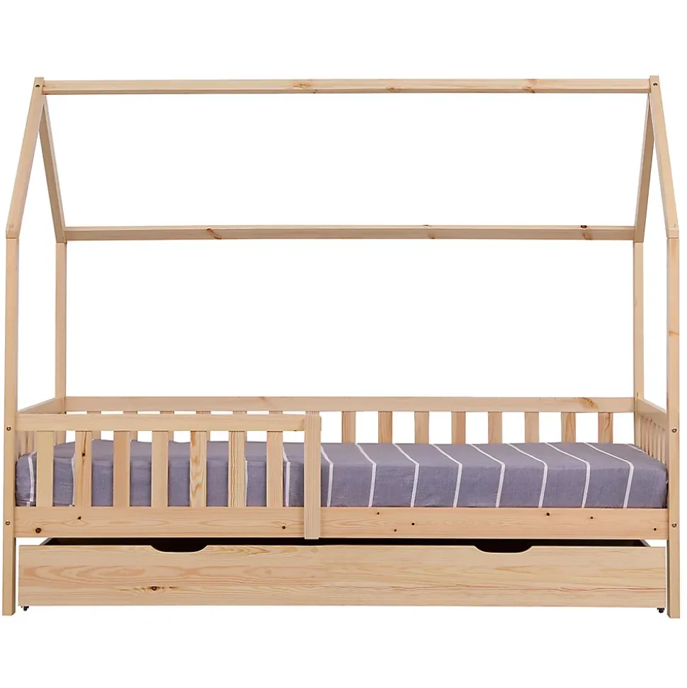 Lit cabane gigogne pour enfant 190x90cm en bois MARCEAU - HAPPY GARDEN