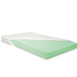 Lit cabane Hesel avec matelas à mousse froid 90 x 200 cm blanc en.casa