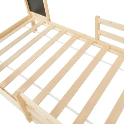 Lit cabane Lorenskog bois de pin 90 x 200 cm naturel en.casa