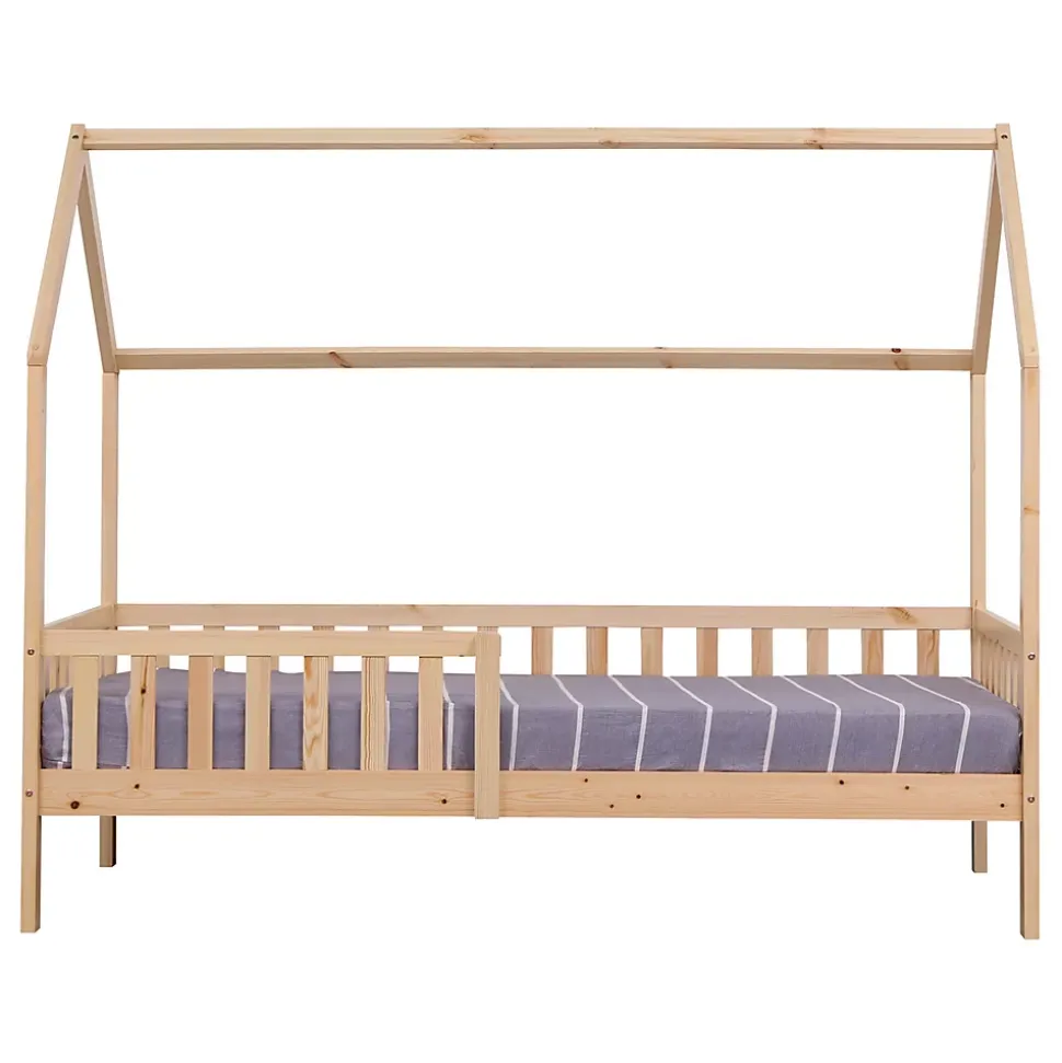 Lit cabane pour enfant 190x90cm en bois MARCEAU - HAPPY GARDEN