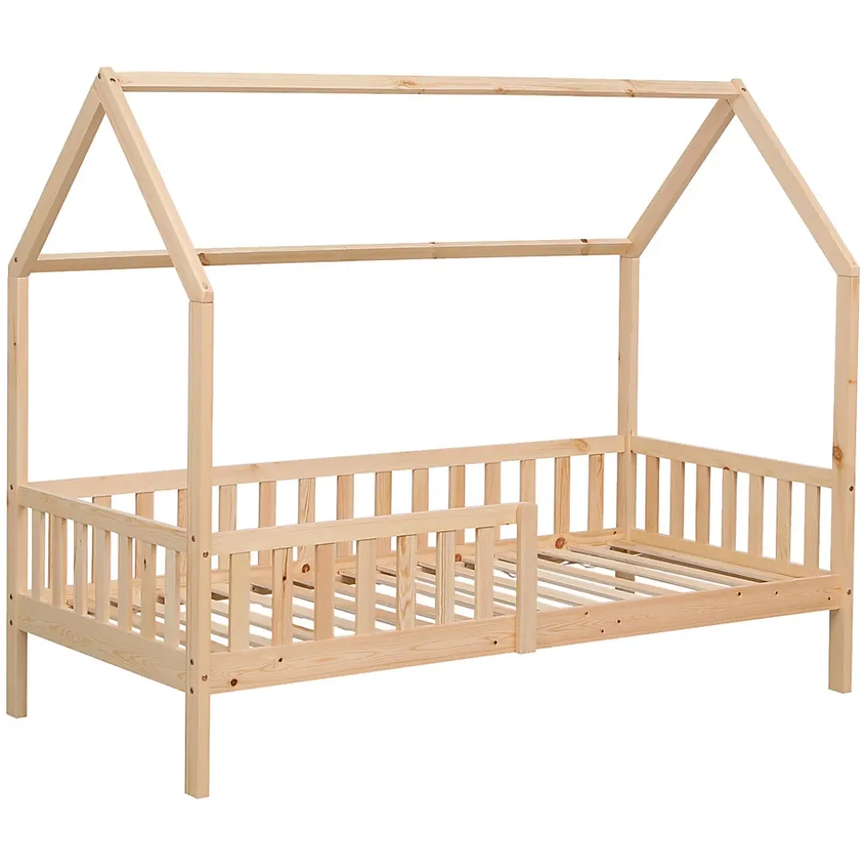 Lit cabane pour enfant 190x90cm en bois MARCEAU - HAPPY GARDEN