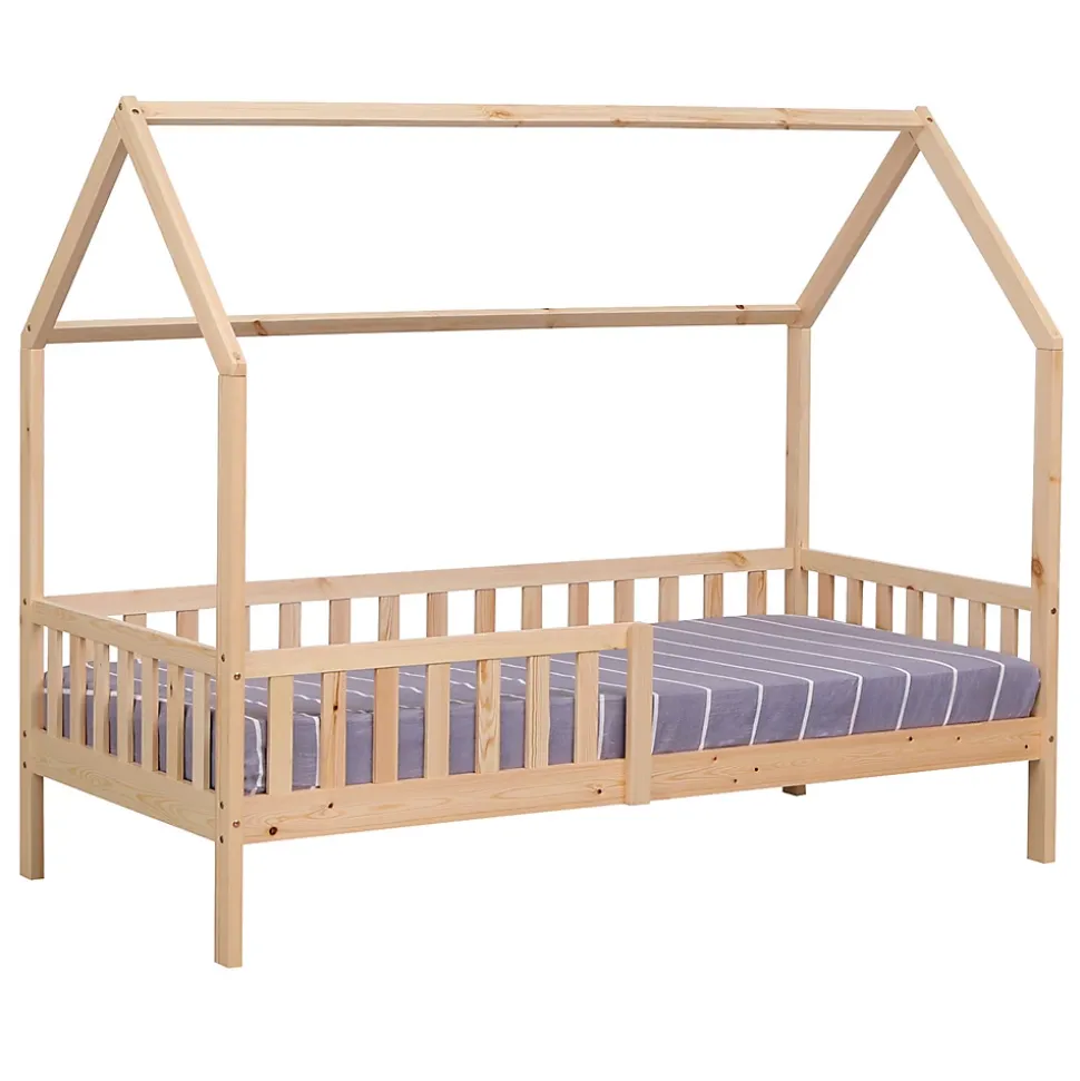 Lit cabane pour enfant 190x90cm en bois MARCEAU - HAPPY GARDEN
