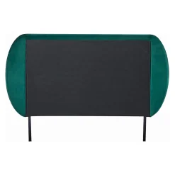 Lit capitonné Porvoo 90 x 200 cm vert foncé en.casa