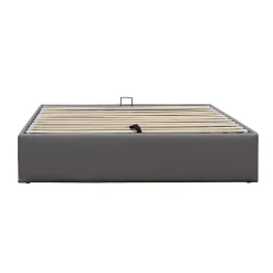 Lit coffre - 180x200 cm - montage rapide - 2 x 14 lattes - confort optimal - design moderne -