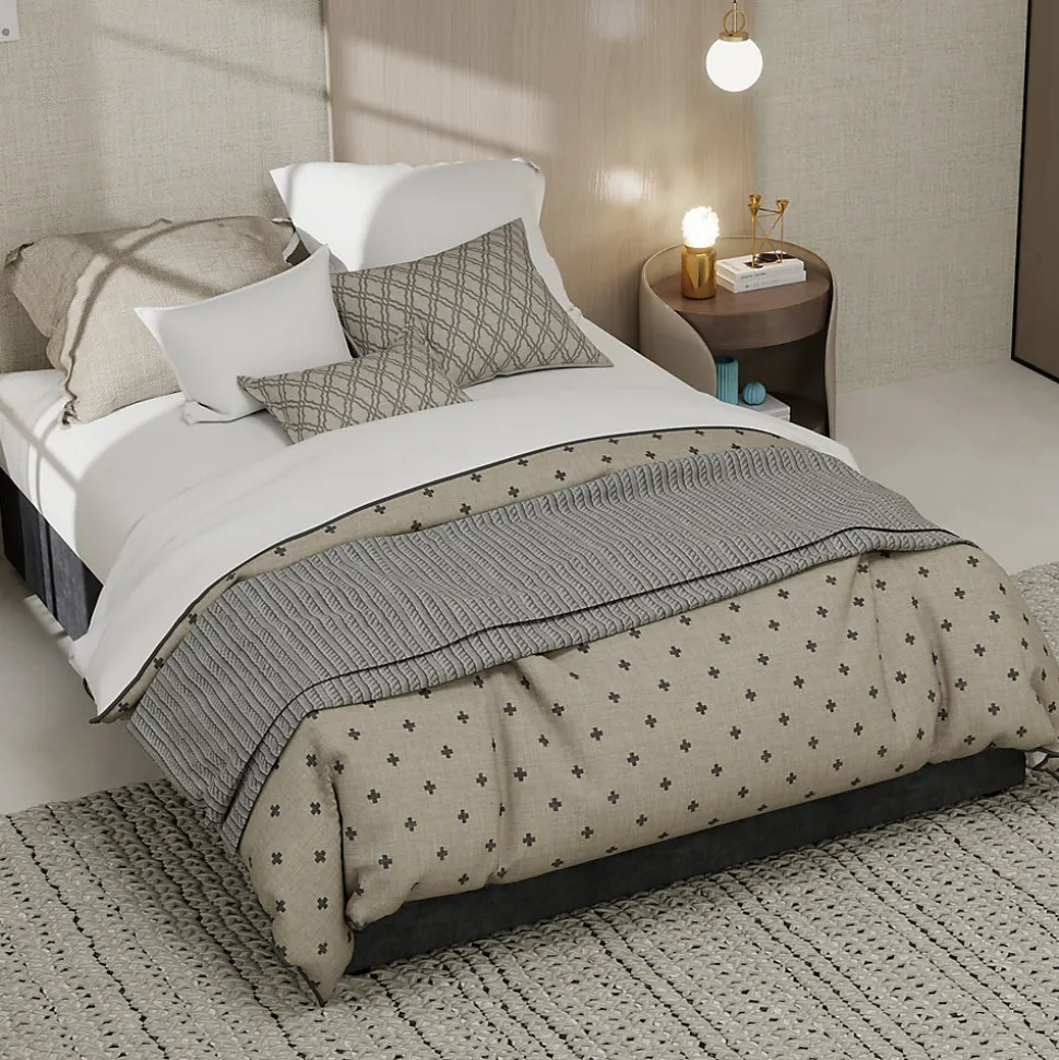 Lit Coffre Ado 140x200 cm - Lit Double Avec Vérins Hydrauliques, Bas et Moderne, Sans Tête de Lit, Sans Matelas, Velours Gris