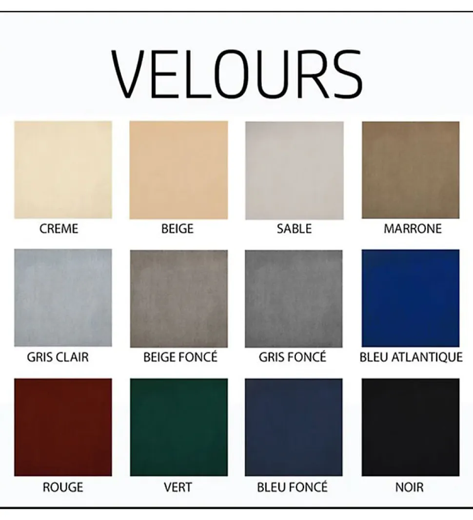 Lit Coffre Bicolore 160x200 cm Velours Alcantara beige et sable avec Matelas et Rangement Integre