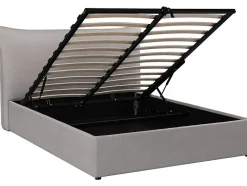 Lit coffre double "Megeve" 140 x 200 cm Gris