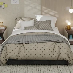 Lit Coffre Double 140x200 cm, Lit Adulte et Ado avec Vérins Hydrauliques et Coffre Intégré, Velours Hollandais Gris, Sans Matelas