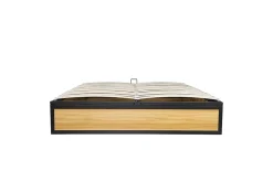 Lit coffre industriel 140 x 190 cm - JERSEY