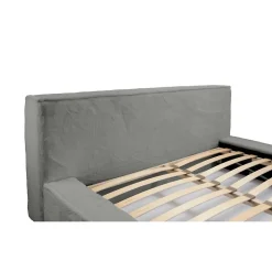 Lit coffre ORLANE Gris Charbon minéral polaire 180x200 cm Sommier relevable Design haut de gamme