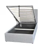 Lit coffre PARMA 90x190 + 1 sommier / Gris clair