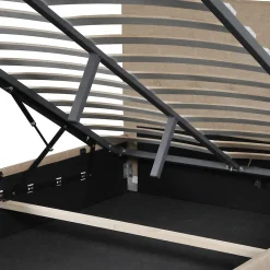 Lit coffre PARMA 140x190 + 1 sommier / Beige